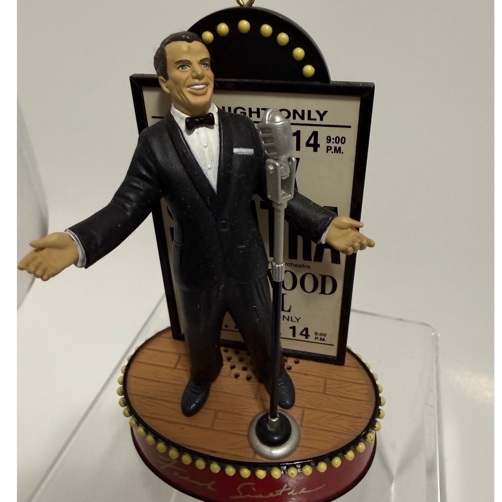 Hallmark Keepsake Frank Sinatra Musical Christmas Ornament Hollywood Bowl 1999
